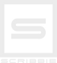 White logo with 'scribble' text on a light gray background